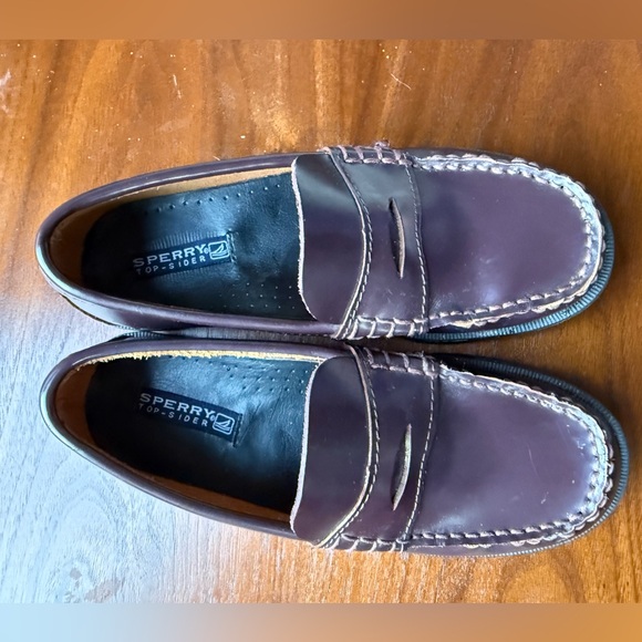 Sperry Colton Loafer in Burgundy. Little kid size 2.5. - Picture 7 of 8